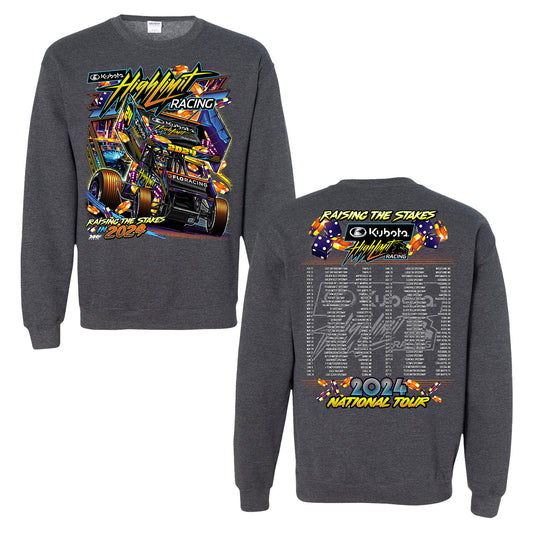 2024 Raising the Stakes - Dark Heather Crewneck